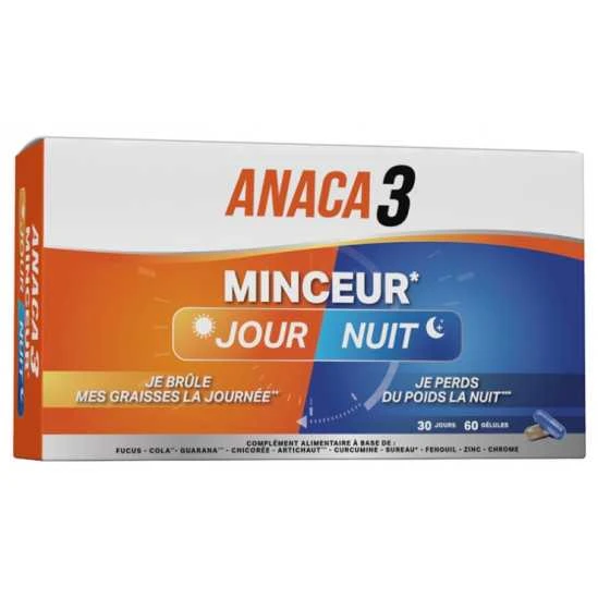 Anaca 3 Minceur Jour Et Nuit 60 Gélules 3 Anaca 3 Minceur Jour Et Nuit 60 Gélules