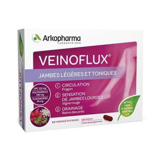 Arkopharma Veinoflux Jambes Légères Et Toniques 30 Gélules 3 Arkopharma Veinoflux Jambes Légères Et Toniques 30 Gélules