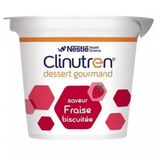 Clinutren Dessert Gourmand Fraise Biscuitée 4x200G 3 Clinutren Dessert Gourmand Fraise Biscuitée 4x200G