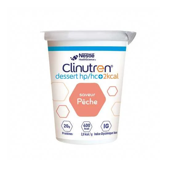Clinutren Dessert HP/HC Pêche 4x200G 3 Clinutren Dessert HP/HC Pêche 4x200G