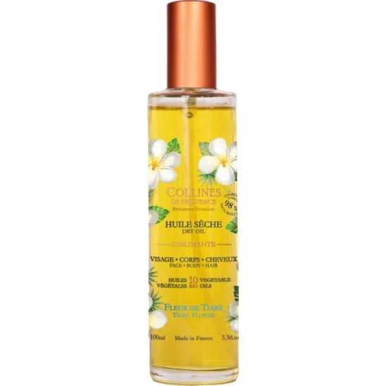 Collines De Provence Huile Sèche 100Ml Fleur De Tiaré 3 Collines De Provence Huile Sèche 100Ml Fleur De Tiaré