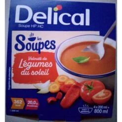 Délical Soupes Velouté De Velouté De Légumes Du Soleil 4x200Ml