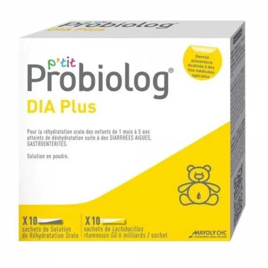 Probiolog Dia Plus Enfant Nourrisson Boîte 2x10 Sticks 3 Probiolog Dia Plus Enfant Nourrisson Boîte 2x10 Sticks
