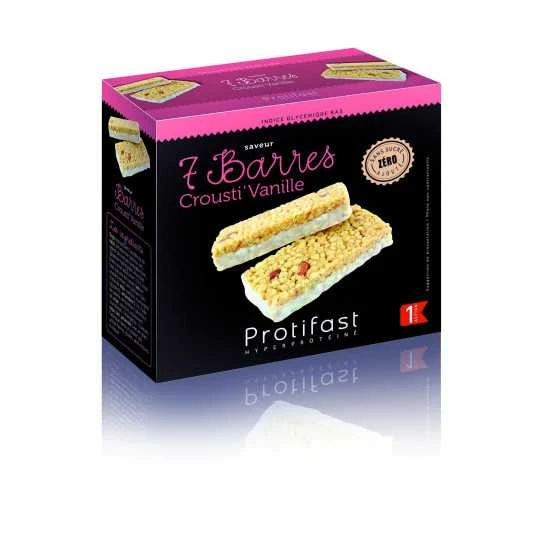 Protifast Barre Crousti Vanille Boite De 7 3 Protifast Barre Crousti Vanille Boite De 7
