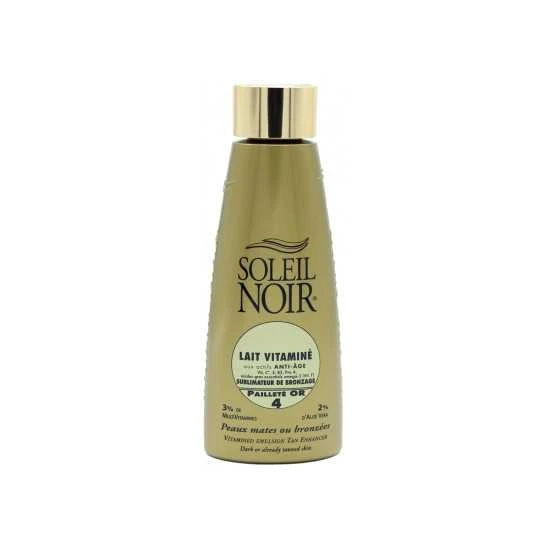 Soleil Noir Lait Vitaminé 150Ml SPF4 Pailleté Or 3 Soleil Noir Lait Vitaminé 150Ml SPF4 Pailleté Or